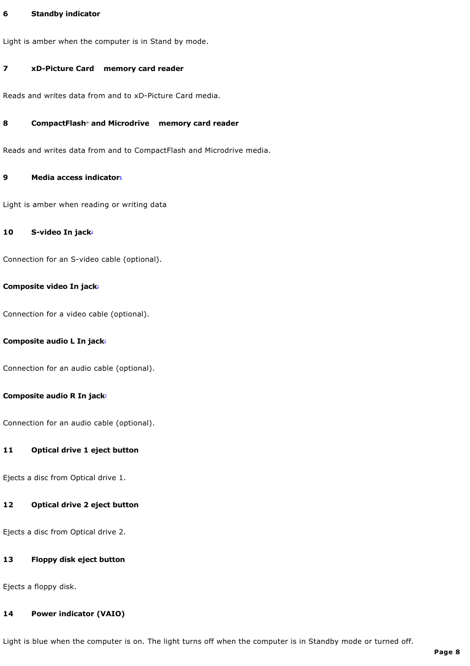 Sony PCV-RS730G User Manual | Page 8 / 161