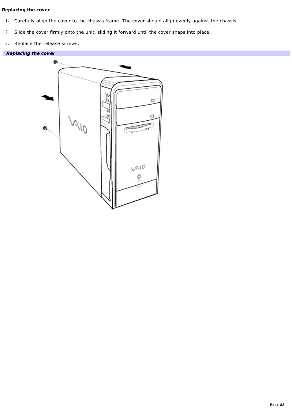 Sony PCV-RS730G User Manual | Page 88 / 161