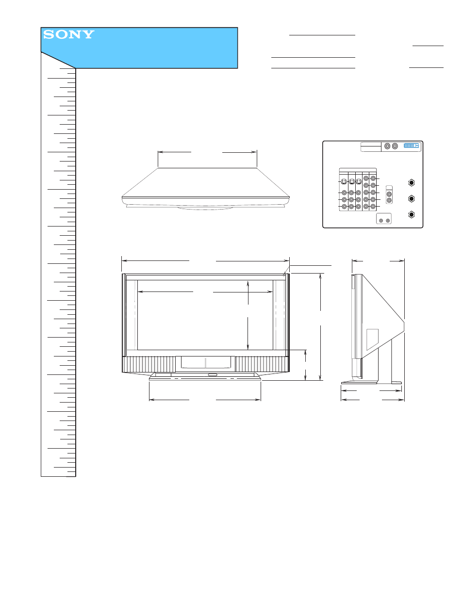 Sony KF-60WE610 User Manual | 1 page