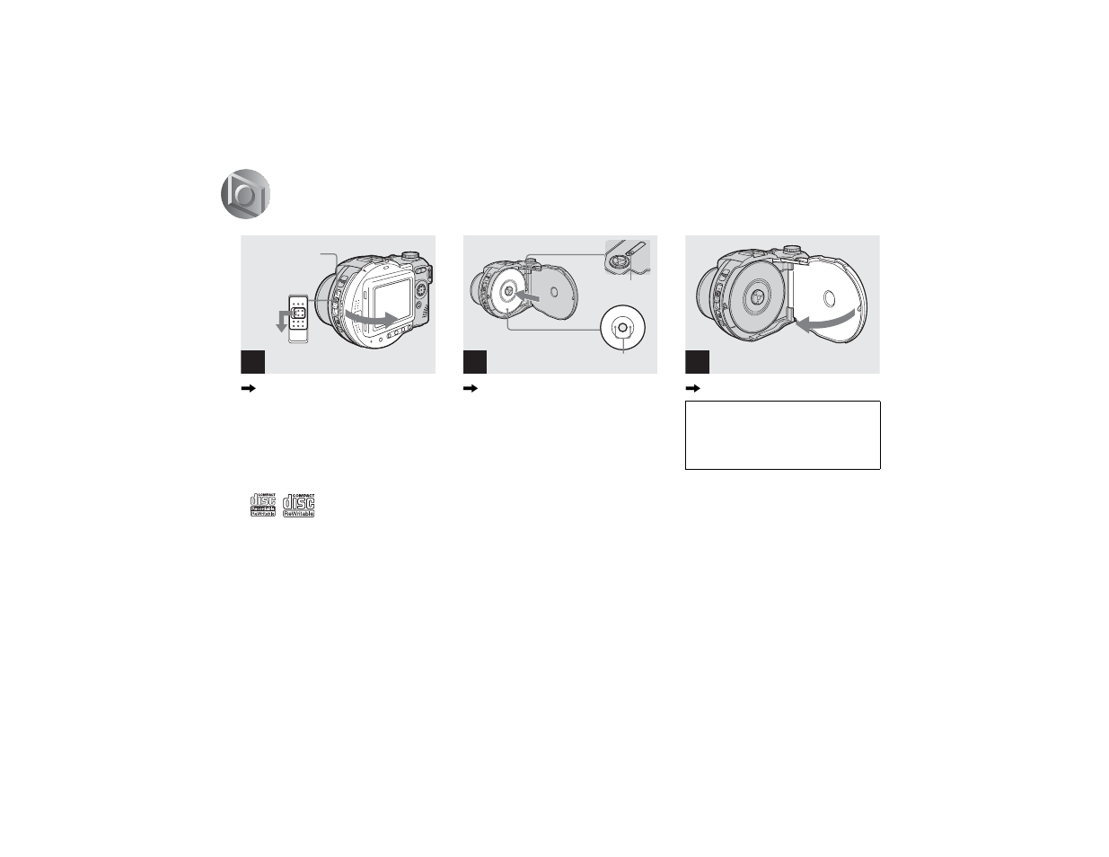 Shooting still images, Inserting a disc | Sony MVC-CD400 User Manual | Page 20 / 132