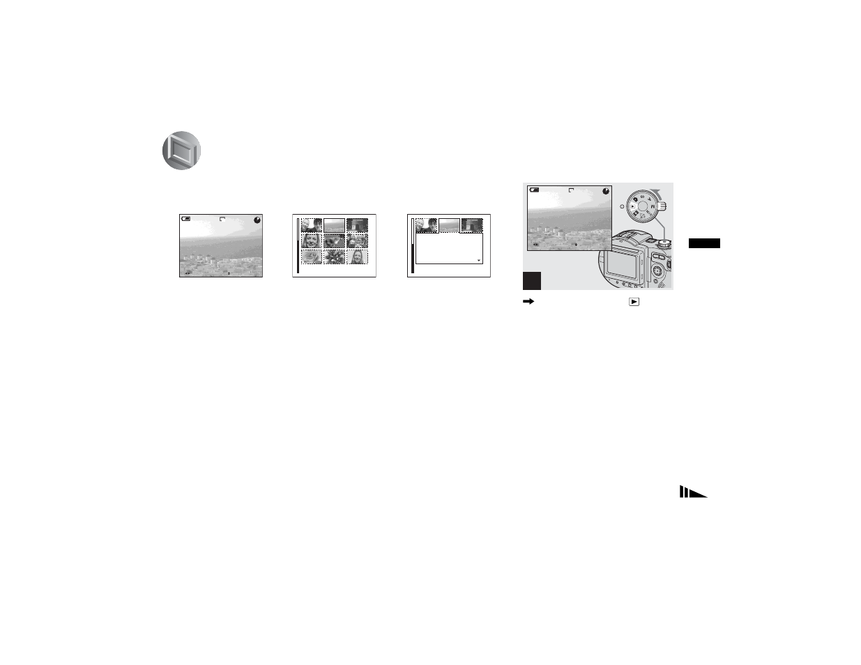 Viewing still images, Viewing images on the lcd screen of your camera, Viewing single images | Viewing images on the lcd screen of your, Camera | Sony MVC-CD400 User Manual | Page 35 / 132