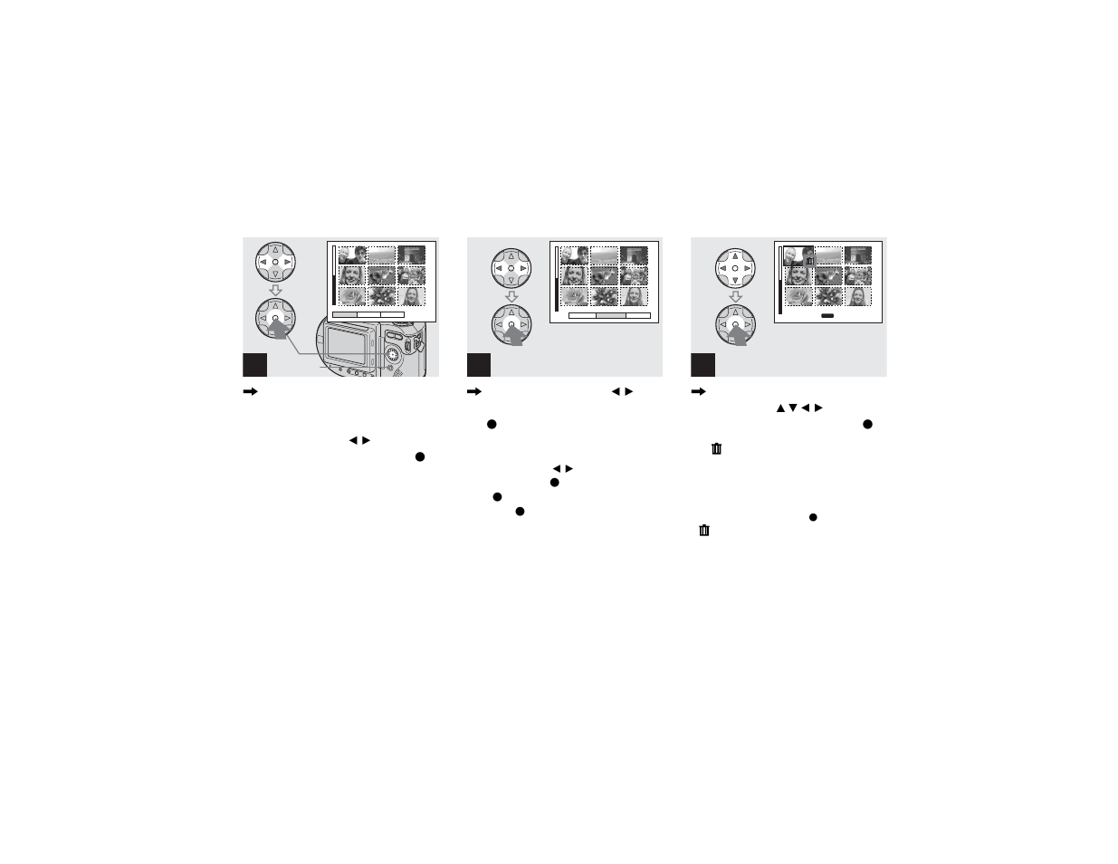 Deleting images in index (nine-image) mode, Deleting images in index (nine-image), Mode | Sony MVC-CD400 User Manual | Page 40 / 132