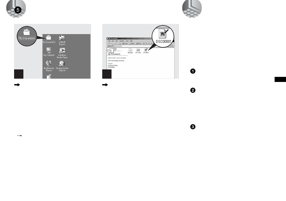 5 viewing the images on your computer, For macintosh users, Viewing images on a computer | 5viewing the images on your computer | Sony MVC-CD400 User Manual | Page 61 / 132