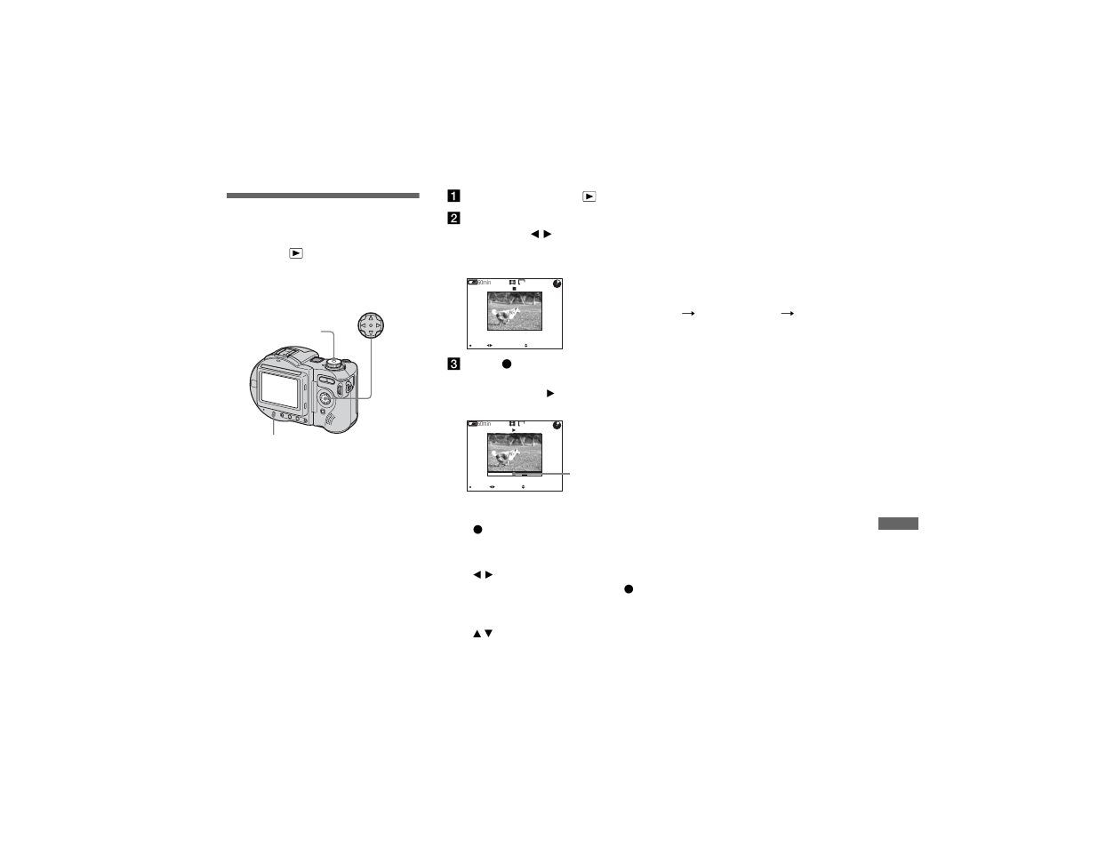 Viewing movies on the lcd screen | Sony MVC-CD400 User Manual | Page 95 / 132