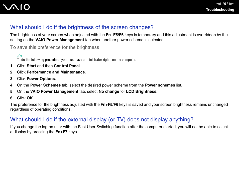 Sony VGN-S570P User Manual | Page 151 / 182