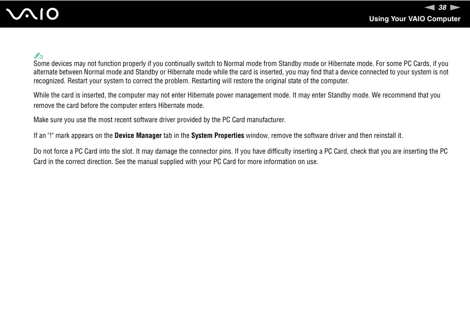 Sony VGN-S570P User Manual | Page 38 / 182