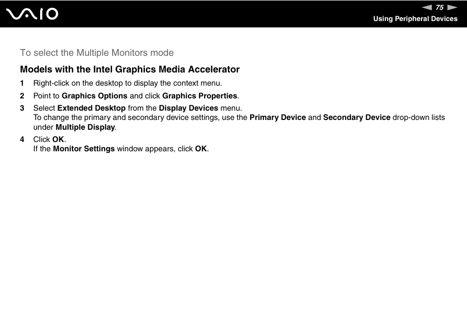 Sony VGN-S570P User Manual | Page 75 / 182