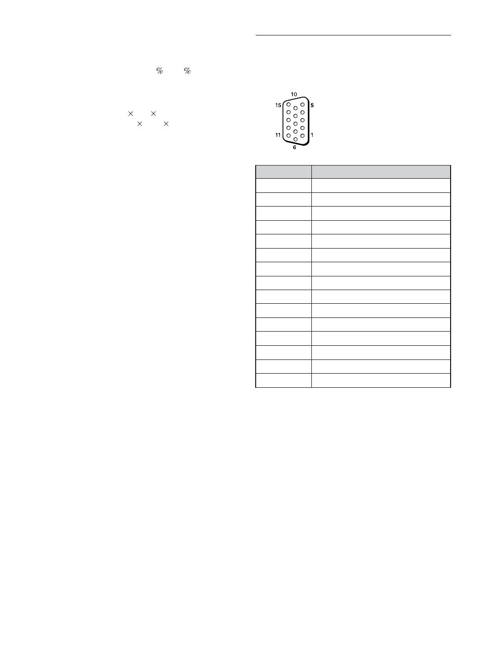 Pin assignment | Sony PFM-42X1S User Manual | Page 108 / 376