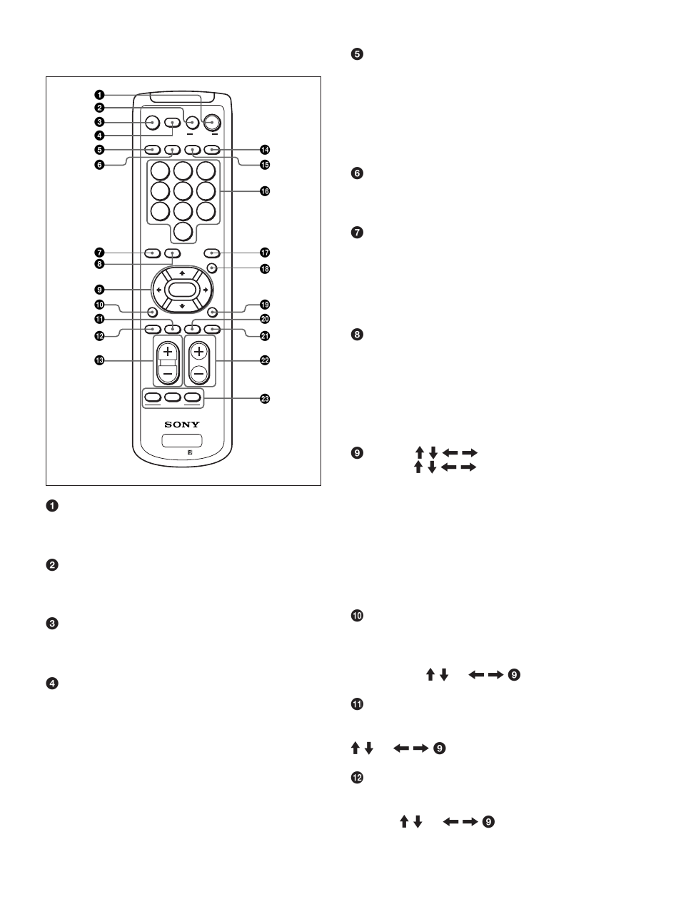 Télécommande rm-971 | Sony PFM-42X1S User Manual | Page 119 / 376