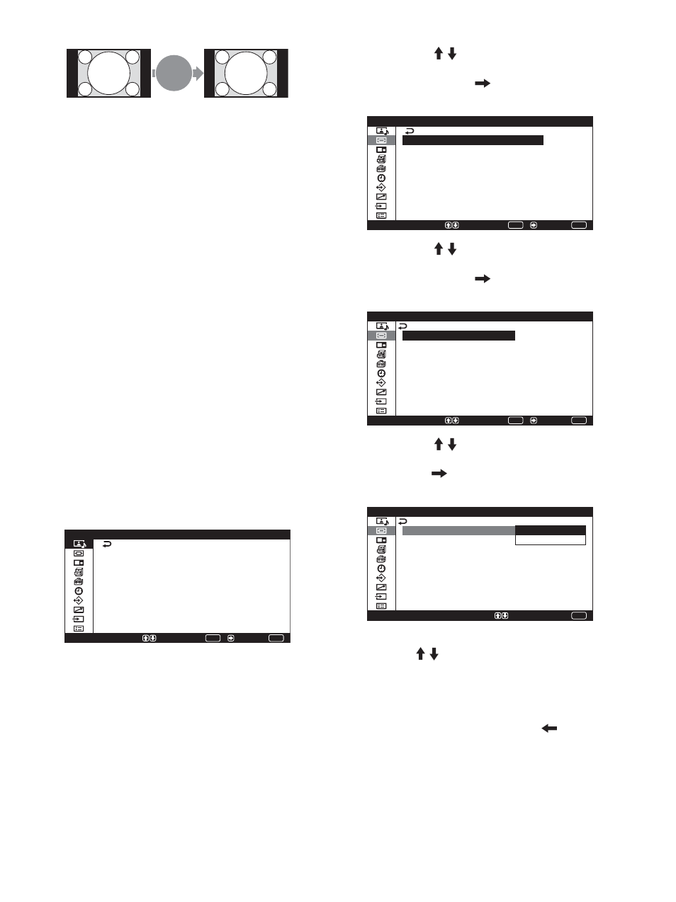 Réglage du grand format automatique | Sony PFM-42X1S User Manual | Page 143 / 376