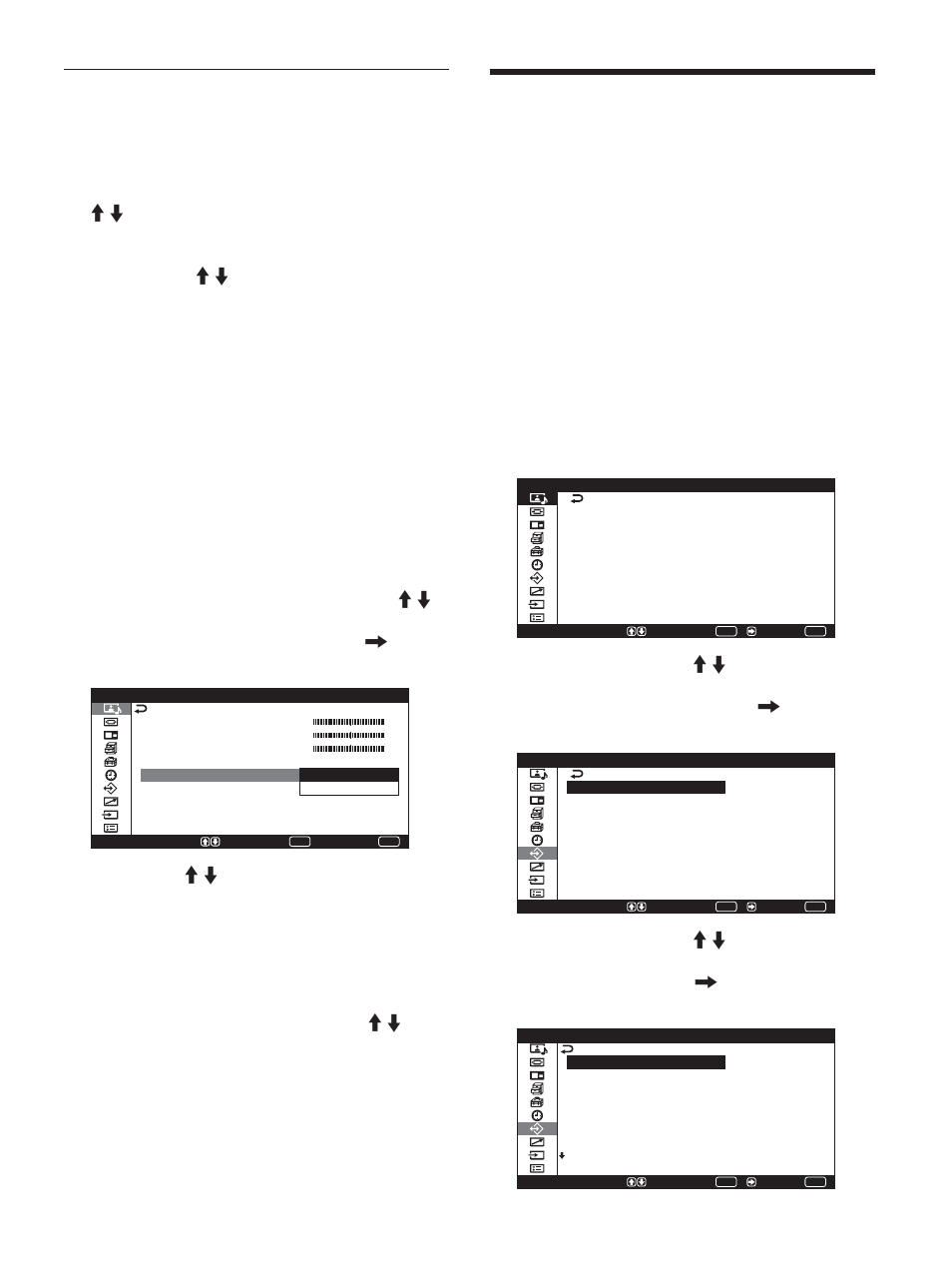 Utilisation des fonctions de la mémoire, Mémorisation des réglages actuels, Appuyez sur menu puis enter | Sony PFM-42X1S User Manual | Page 149 / 376