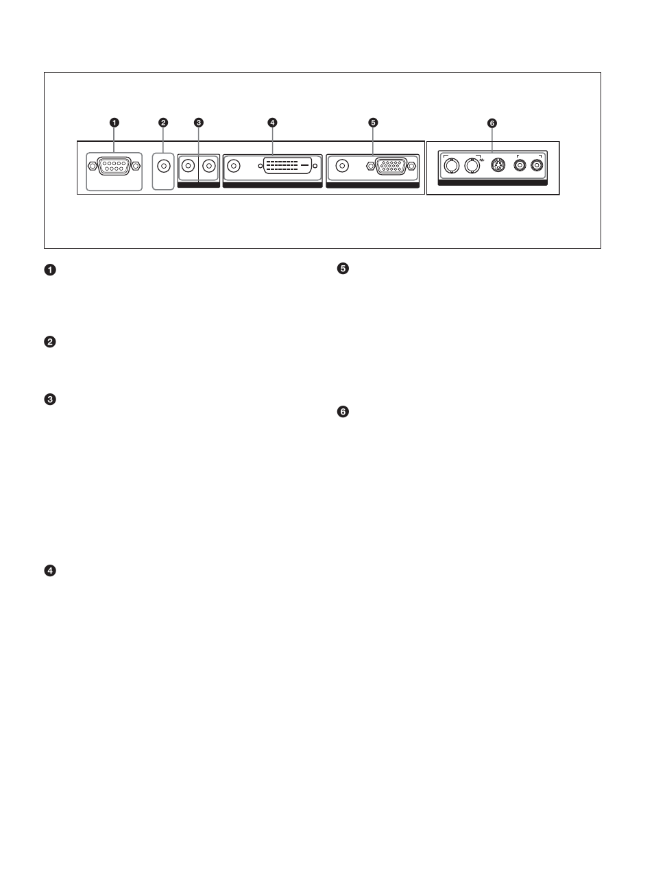 Anschlussfeld | Sony PFM-42X1S User Manual | Page 171 / 376