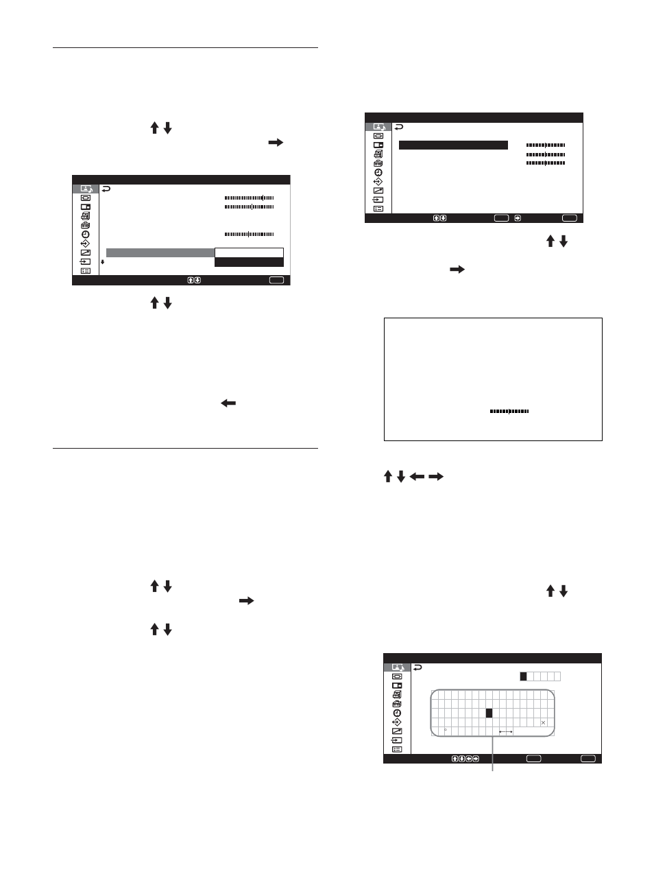 Dynamisch. bild, Farbtemperatur | Sony PFM-42X1S User Manual | Page 194 / 376