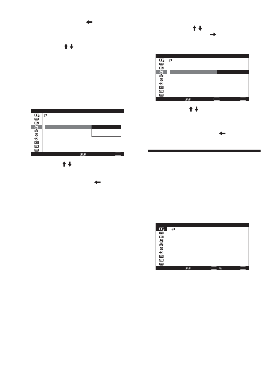 Einstellen der farbmatrix | Sony PFM-42X1S User Manual | Page 208 / 376