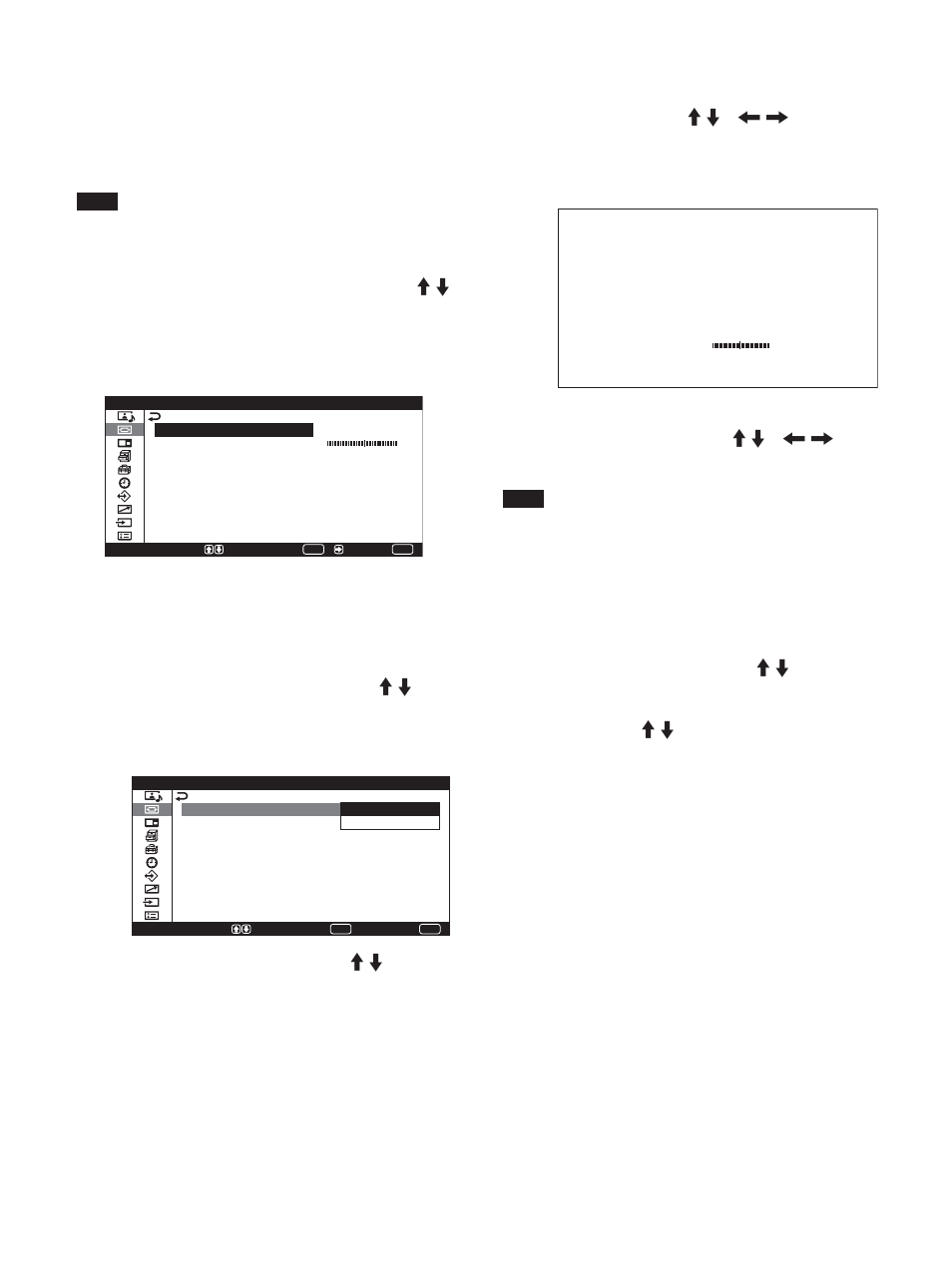 Ajuste de los píxeles | Sony PFM-42X1S User Manual | Page 254 / 376