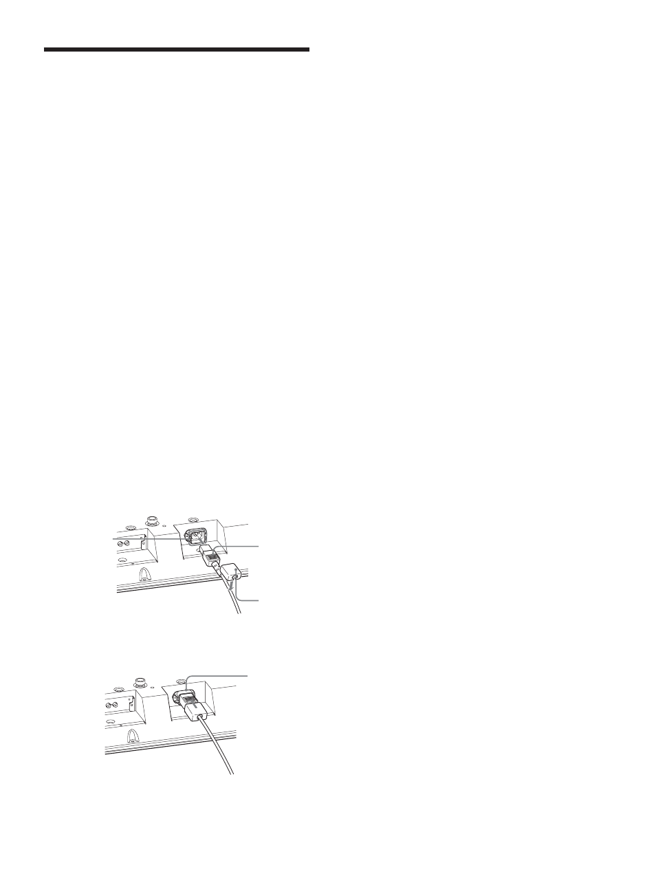 Collegamenti, Collegamento dei diffusori, Collegamento del cavo di alimentazione ca | Sony PFM-42X1S User Manual | Page 283 / 376