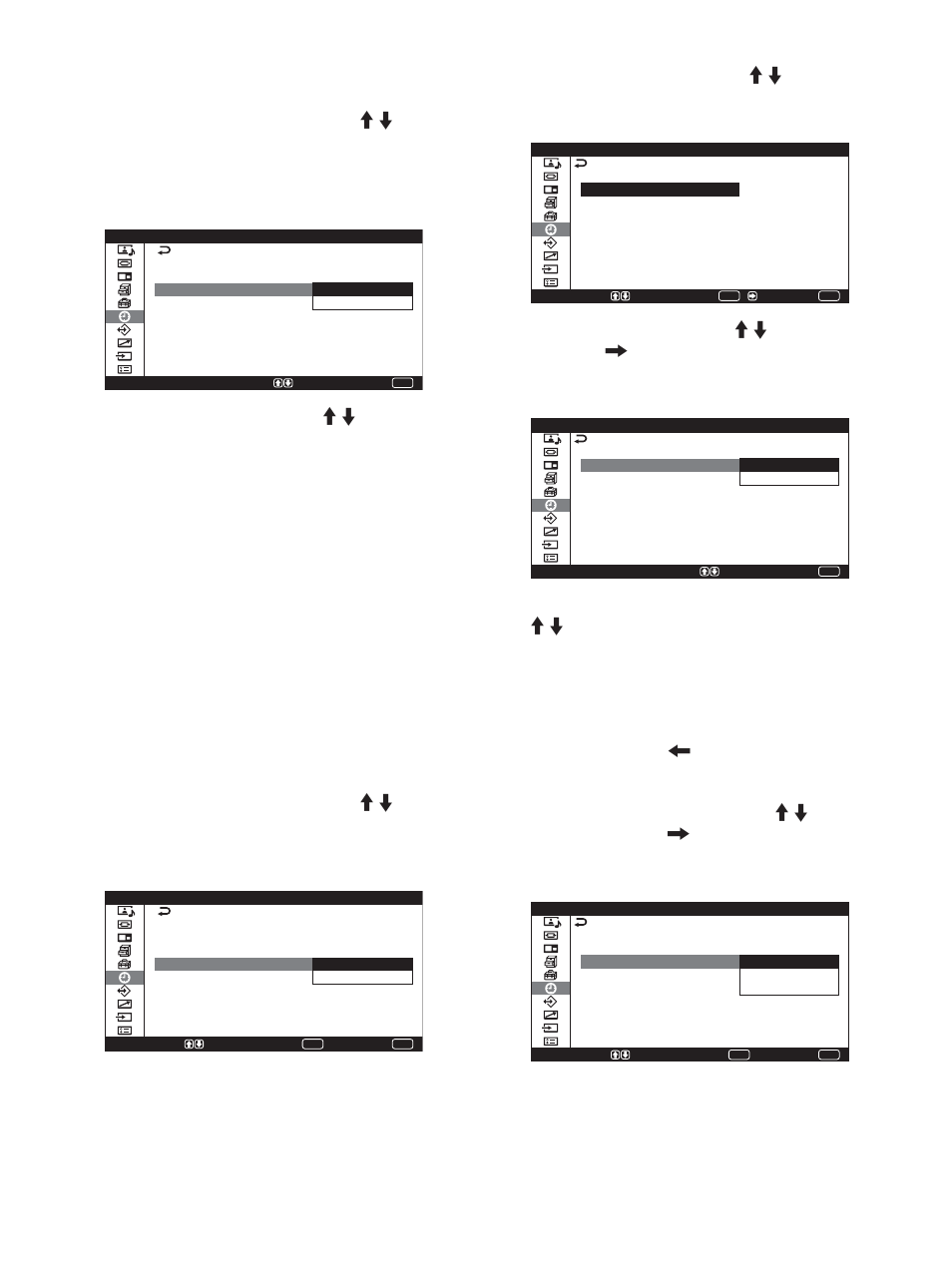 Visualizzazione dell’ora, Funzione timer att/dis | Sony PFM-42X1S User Manual | Page 316 / 376