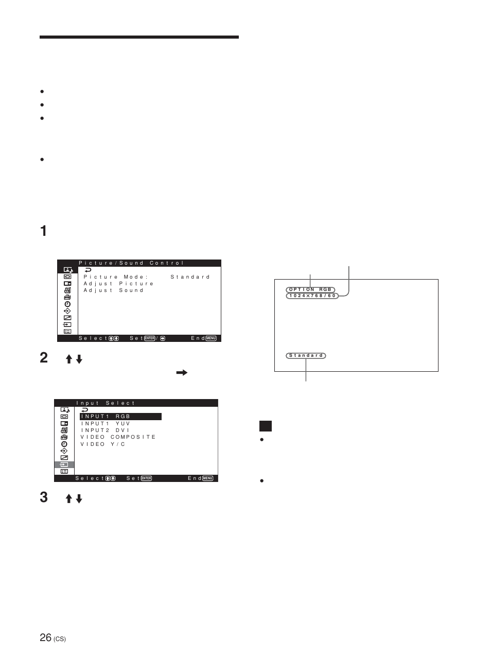 观看图像, 切换输入信号 | Sony PFM-42X1S User Manual | Page 348 / 376