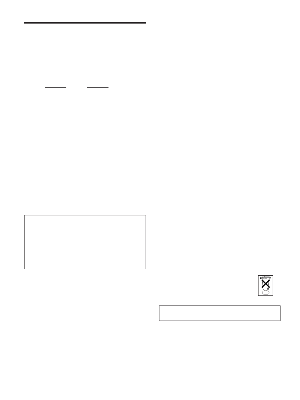 Warning, Owner’s record | Sony PFM-42X1S User Manual | Page 58 / 376