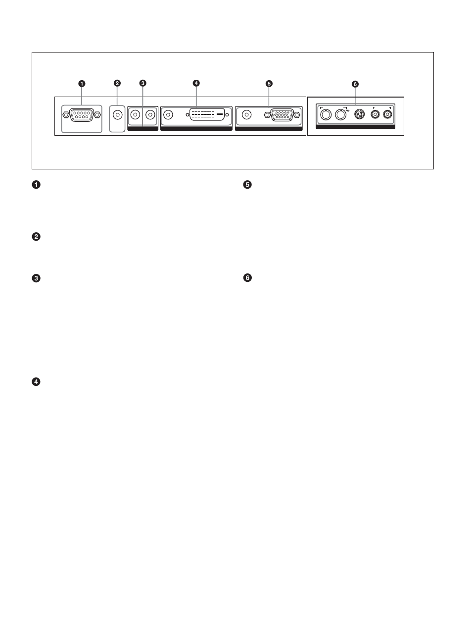 Connector panel | Sony PFM-42X1S User Manual | Page 65 / 376