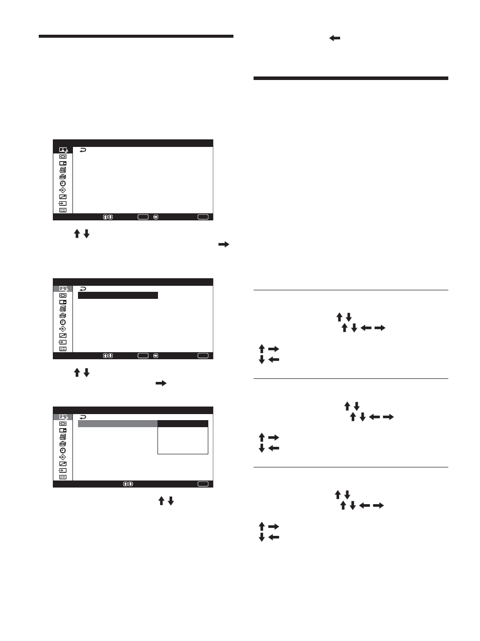 Selecting image quality, Adjusting the picture, Contrast | Brightness, Chroma | Sony PFM-42X1S User Manual | Page 86 / 376