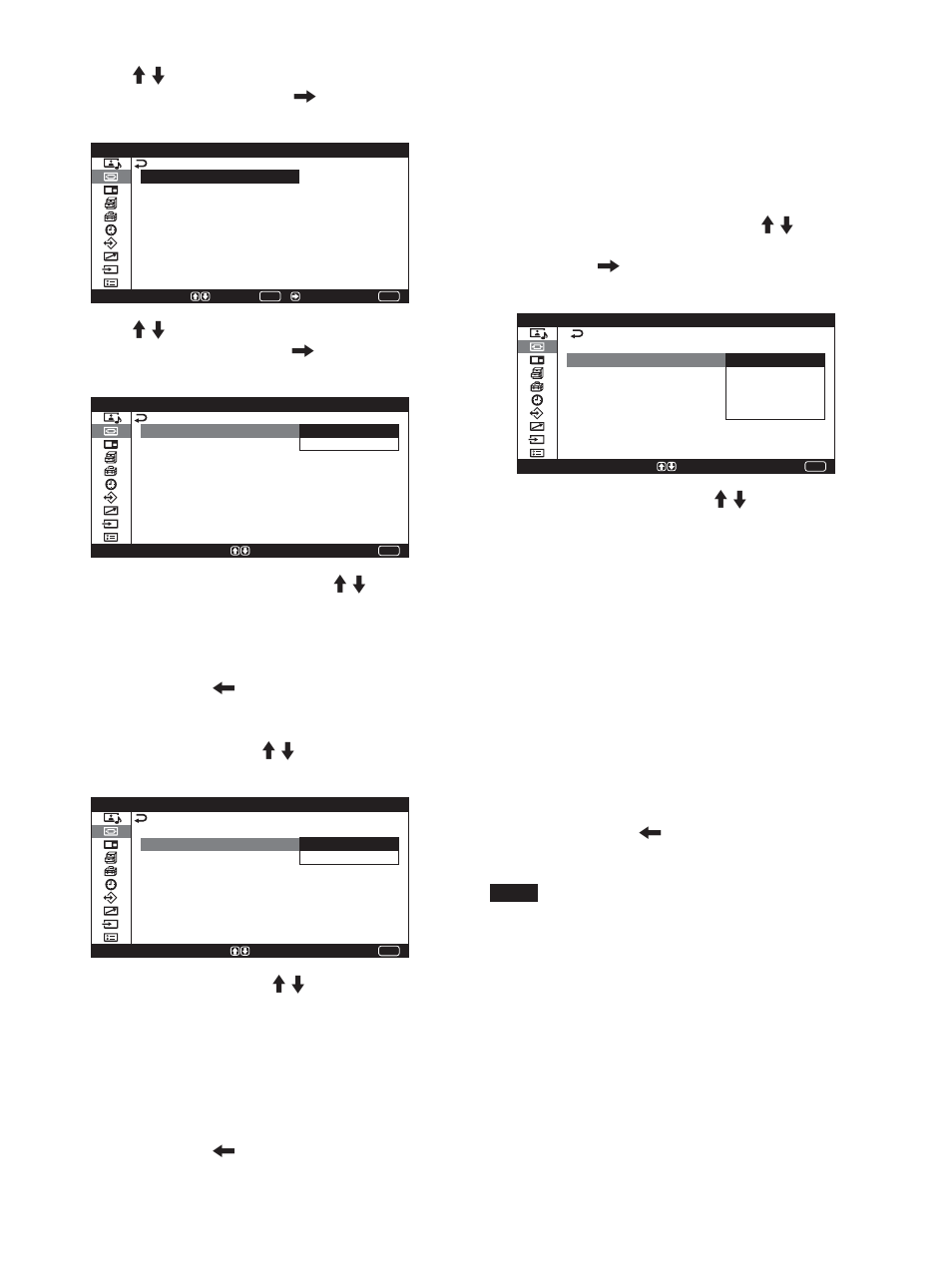 Setting the wide mode | Sony PFM-42X1S User Manual | Page 91 / 376