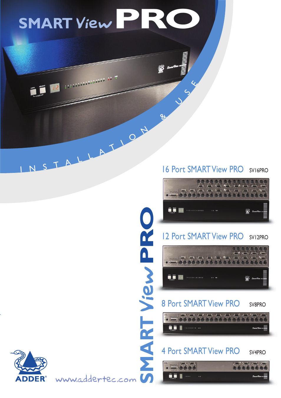 Adder Technology SV4PRO User Manual | 44 pages