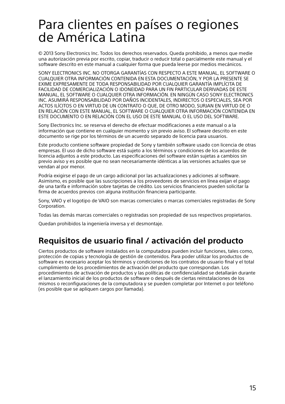Sony SVF14A14CXP User Manual | Page 15 / 32
