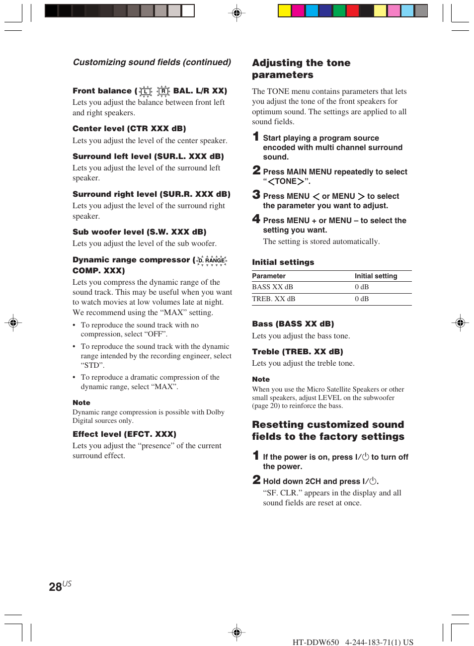 Sony HT-DDW650 User Manual | Page 28 / 48