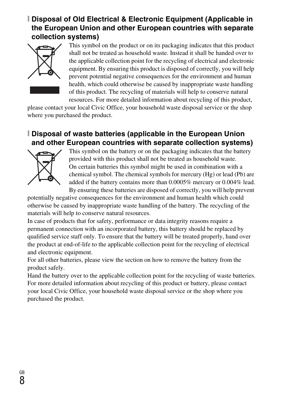 Sony DSC-HX30V User Manual | Page 8 / 68