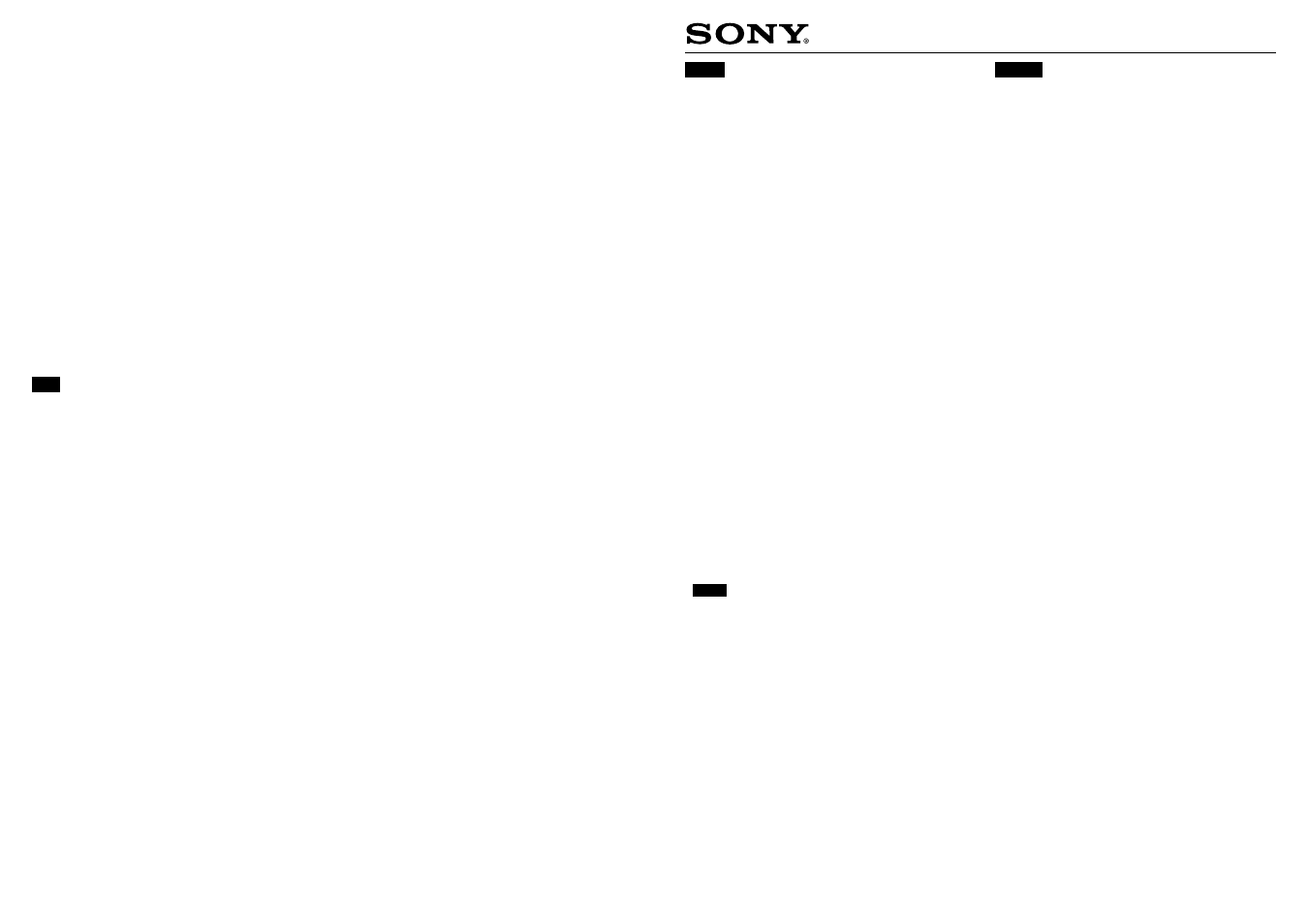 Sony PFM-42B1 User Manual | 2 pages