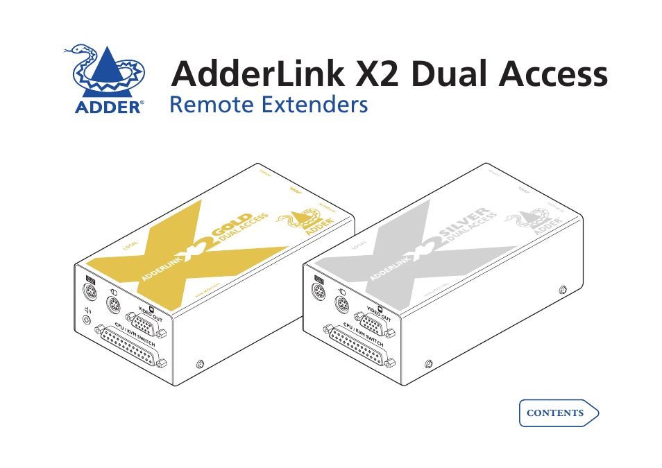 Adder Technology ADDERLINK X2 User Manual | 26 pages
