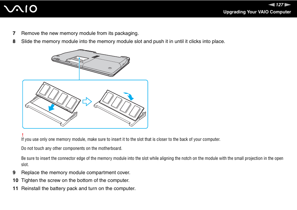 Sony VGN-AR670N1 User Manual | Page 127 / 207
