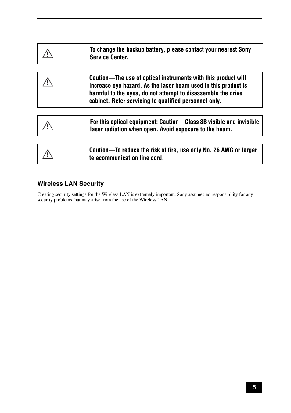 Sony VGC-LS25E User Manual | Page 5 / 20