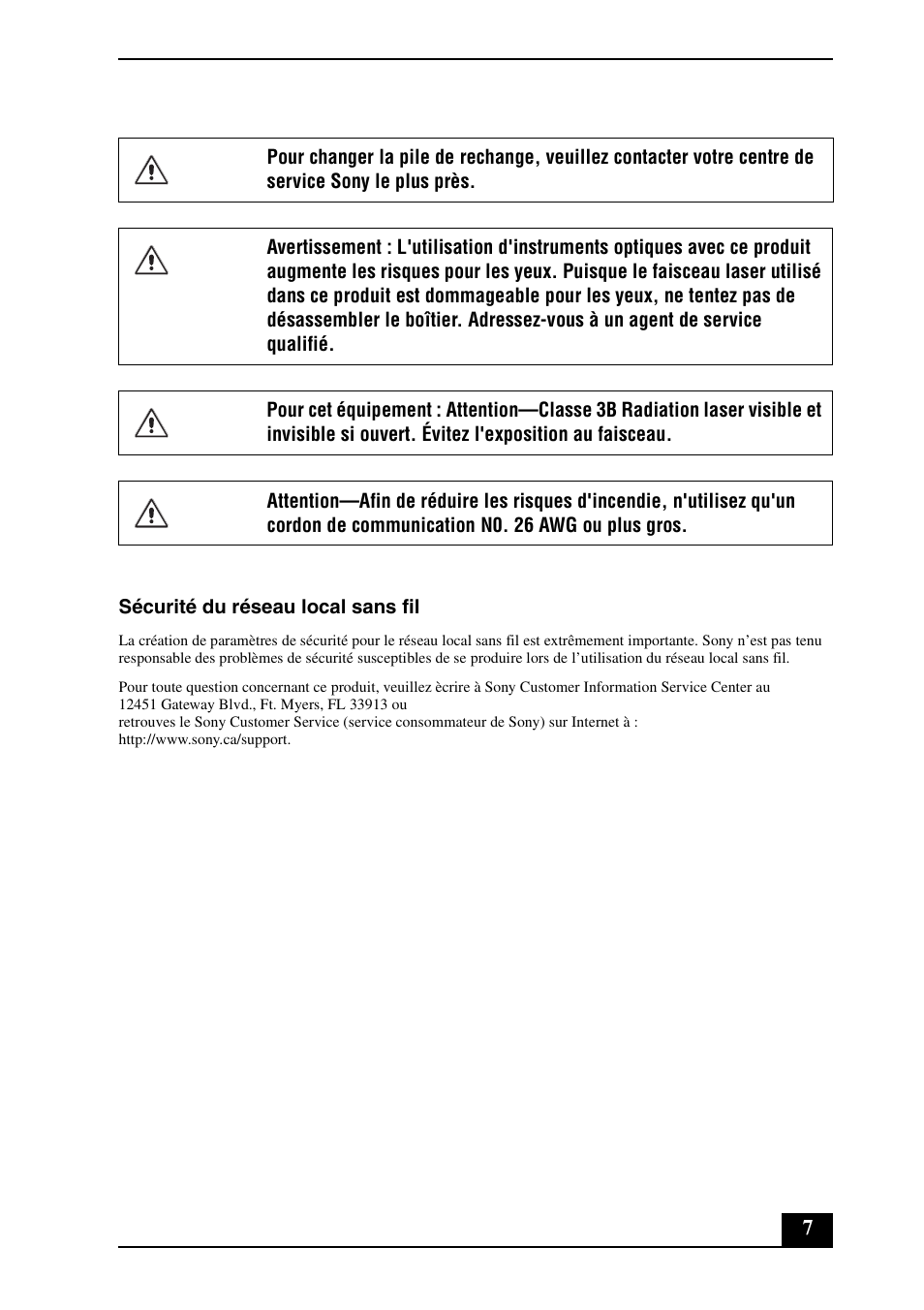 Sony VGC-LS25E User Manual | Page 7 / 20