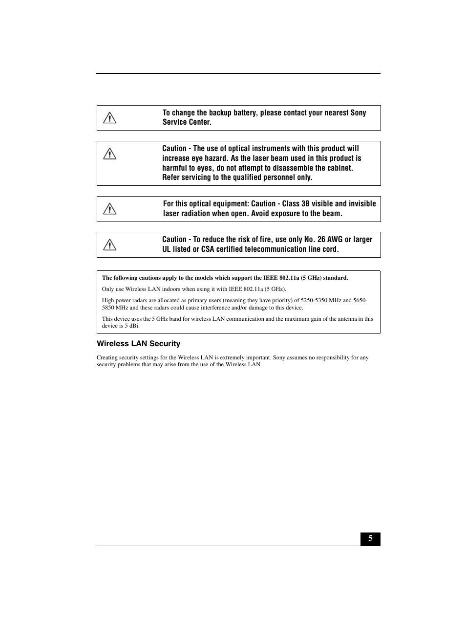 Sony VGN-BZ562N User Manual | Page 5 / 20