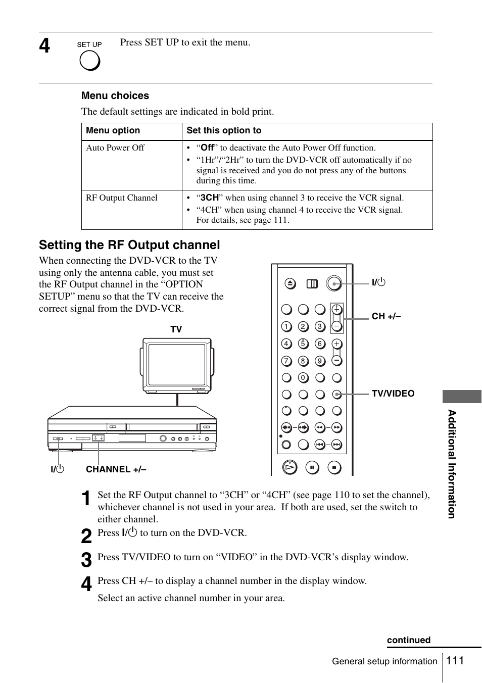 Sony SLV-D560P User Manual | Page 111 / 128