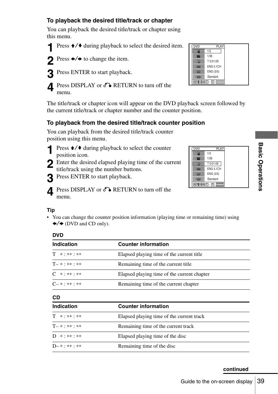 Sony SLV-D560P User Manual | Page 39 / 128
