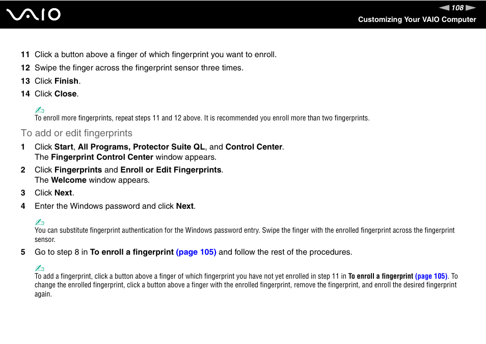 Sony VGN-UX380N User Manual | Page 108 / 201