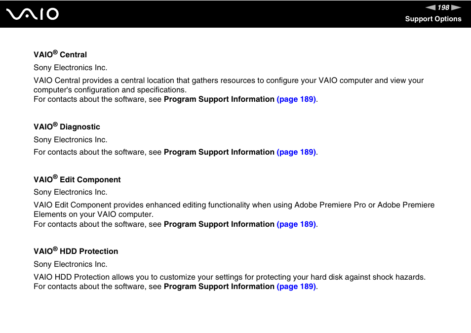 Sony VGN-UX380N User Manual | Page 198 / 201