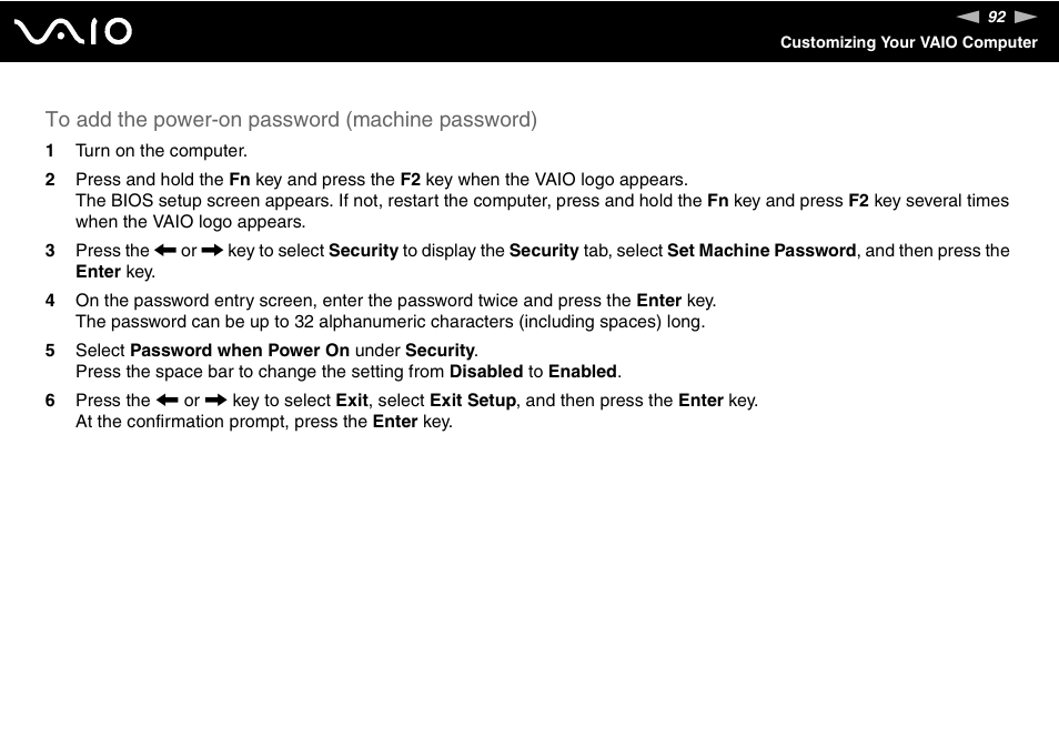 Sony VGN-UX380N User Manual | Page 92 / 201