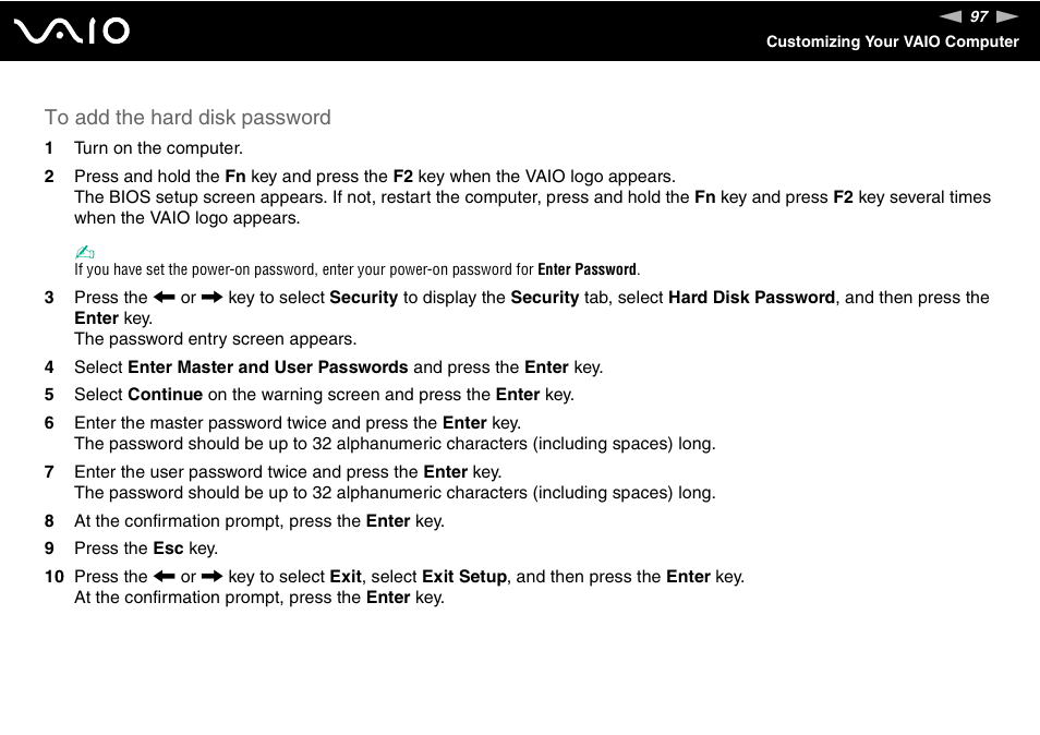 Sony VGN-UX380N User Manual | Page 97 / 201