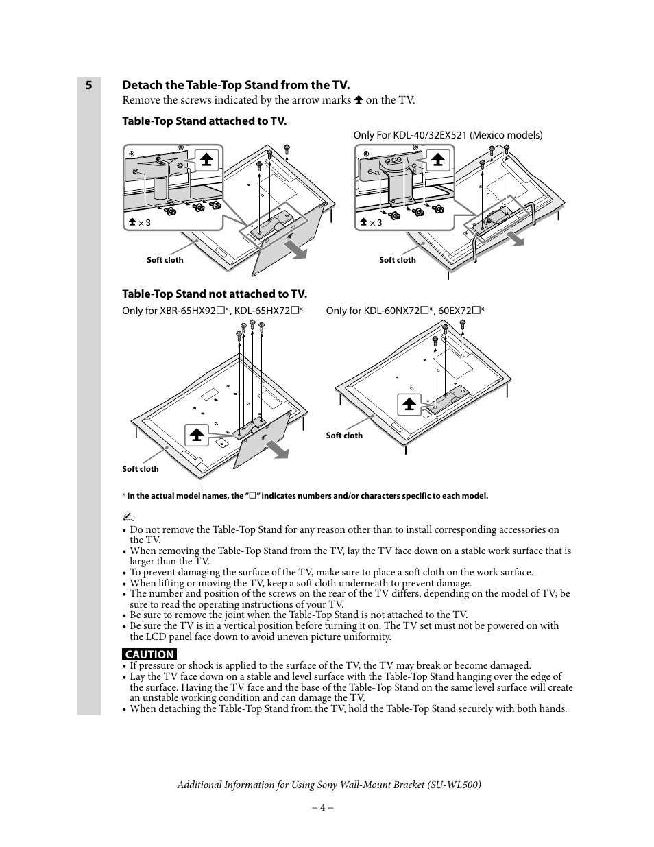 Sony KDL-46HX820 User Manual | Page 4 / 8