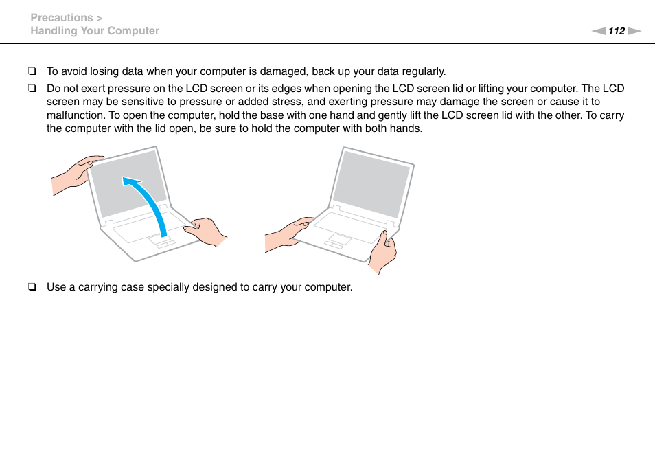 Sony VPCCB2SFX User Manual | Page 112 / 168