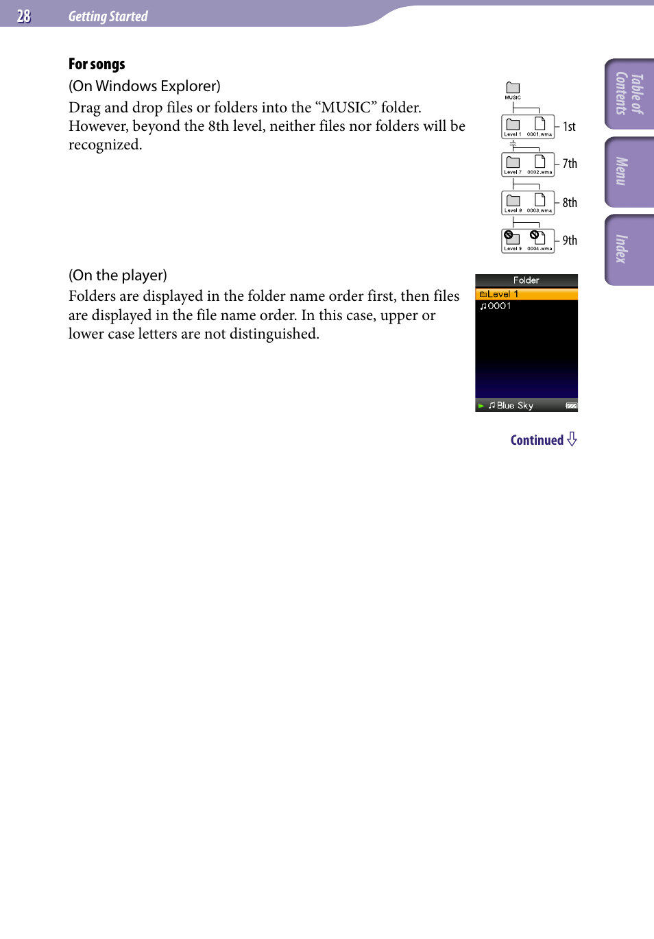 Sony NWZ-S738FBNC User Manual | Page 28 / 166