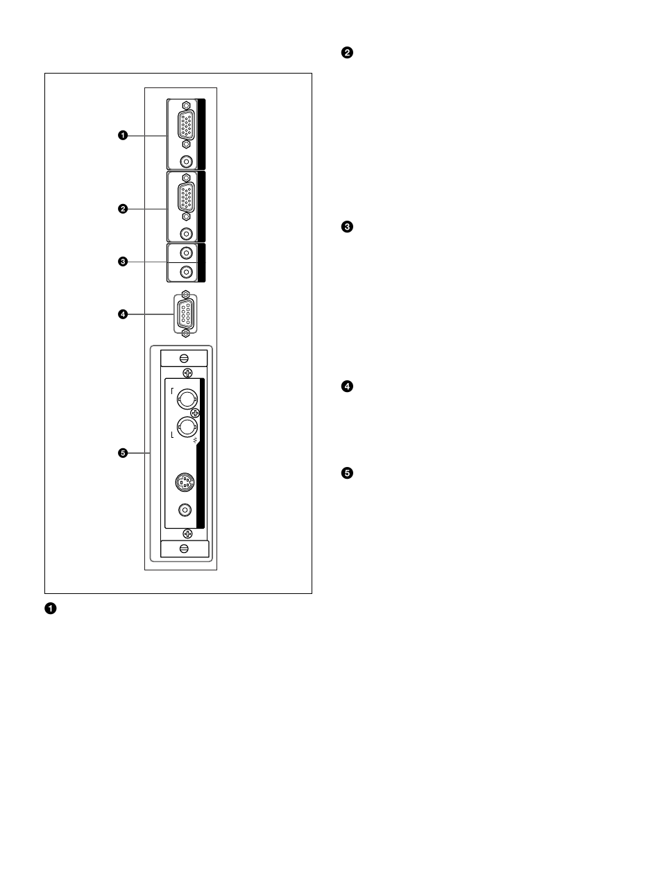 Panneau des connecteurs | Sony PFM-50C1 User Manual | Page 113 / 364