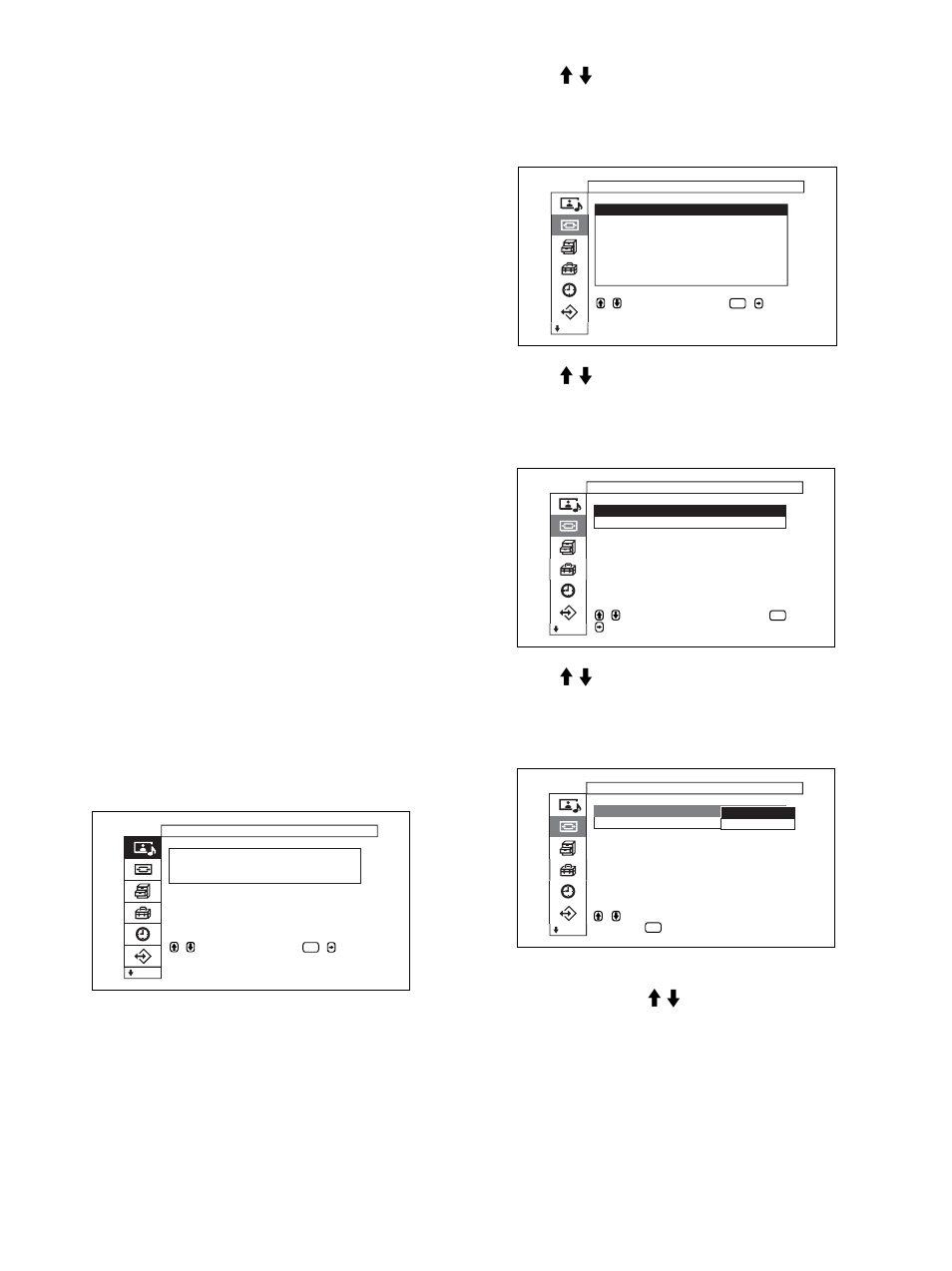 Ajuste panorámico auto, Señal de control de identificación | Sony PFM-50C1 User Manual | Page 243 / 364