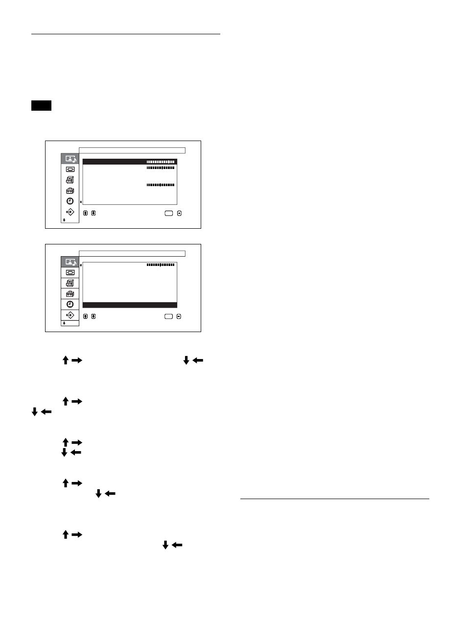 Menu regola immagine, Menu regola audio | Sony PFM-50C1 User Manual | Page 279 / 364