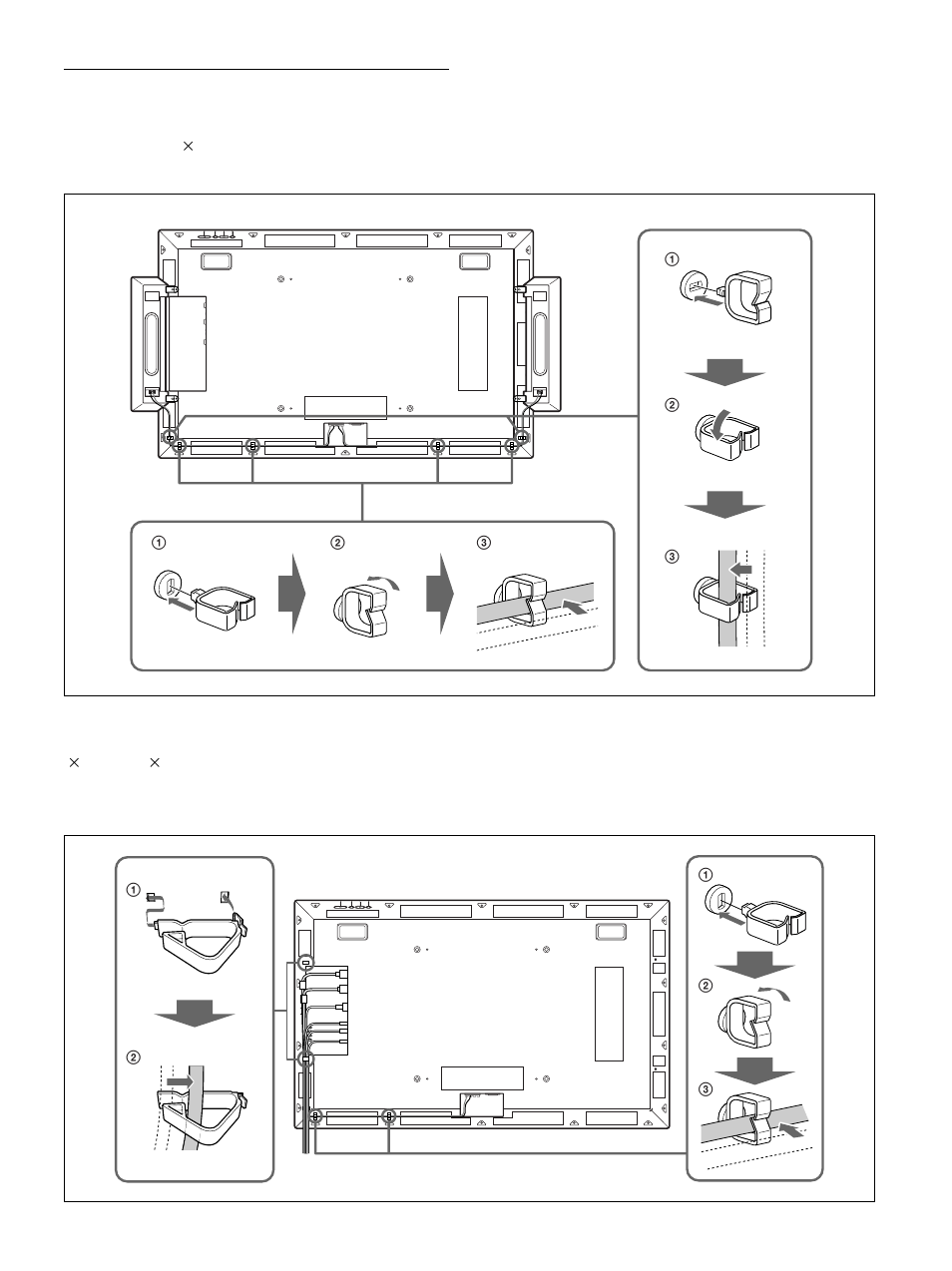 Using the cable holders | Sony PFM-50C1 User Manual | Page 71 / 364