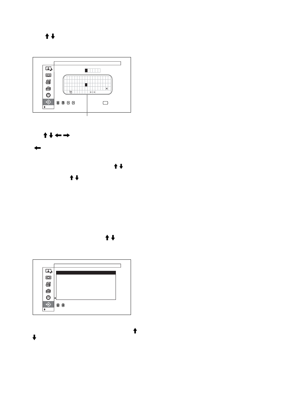 Calling up a stored setting, When you name the setting, follow the steps below | Sony PFM-50C1 User Manual | Page 94 / 364